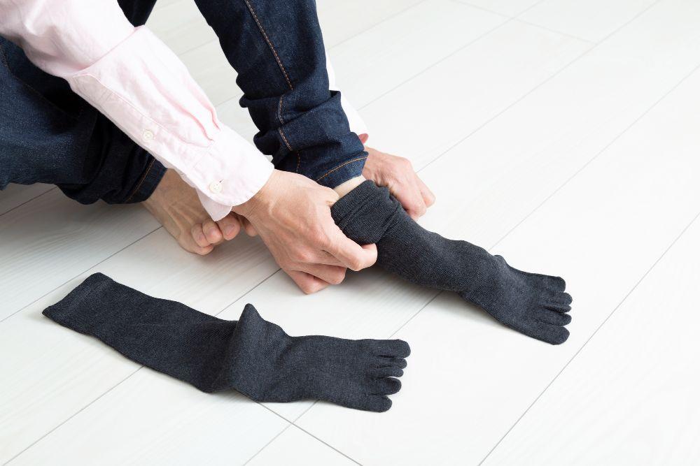 巻き爪対策を考えた靴下の選び方